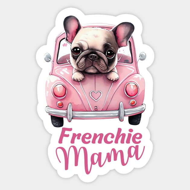 Frenchie Mama Sticker by Yula Creative